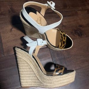 Christian louboutin wedges 38